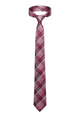 Набор: галстук, платок, запонки, зажим "Уверенность" SIGNATURE (Бордовый, черный, розовый,) 299915 #787190