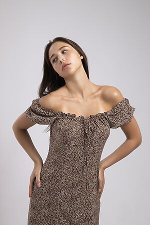Платье В-40 НАТАЛИ (Шоколад камешки (ед.)) 28580 #788327