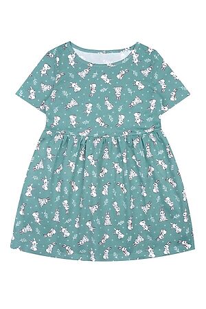 Платье АПРЕЛЬ (Кролики на серо-зеленом) #790399