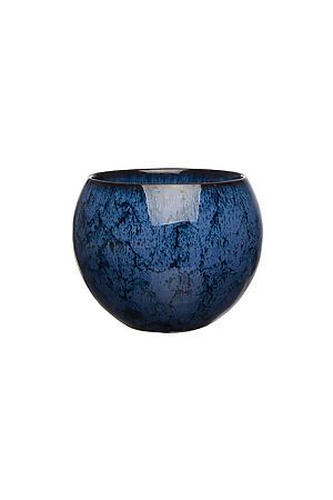 Пиала 100 мл чайная с обливной глазурью керамическая пиала традиционная чаша... Nothing Shop (Синий, черный,) 303068 #793081