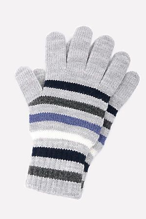 Перчатки  CROCKID SALE (Cв.серый меланж,темно-синий) #793566