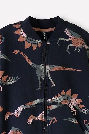 Куртка-бомбер  CROCKID SALE (Черный, динозавры к344) #793608