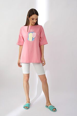 Костюм (футболка+бриджи) CLEVER (Розовый/св.серый) LP22-956/1у #794852