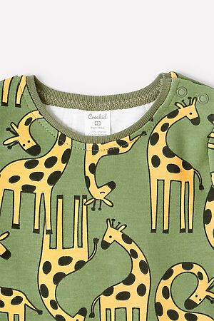 Футболка CROCKID SALE (Веселые жирафы на зеленом) #796733