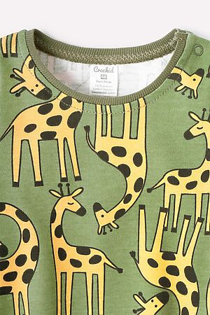 Боди CROCKID SALE (Веселые жирафы на зеленом) #796744
