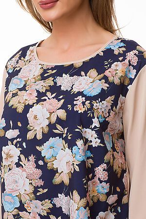 Блузка FIFTYPATES (Бежевый/цветы) 4-124-2 #80516