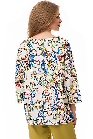 Блузка FIFTYPATES (Белый/цветы) 4-123 #80545