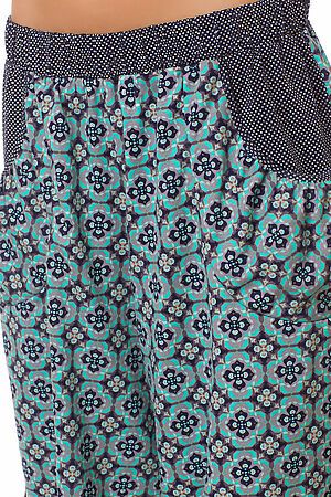 Юбка-шорты Старые бренды (Зеленый орнамент) Ю-004 #80772