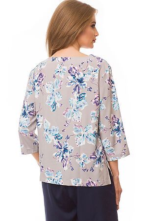 Блузка FIFTYPATES (Серый/цветы) 4-123 #80797