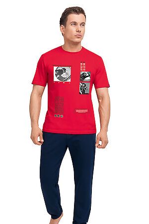Костюм (футболка+брюки) CLEVER (Красный/т.синий) MHP420112/2 #810877
