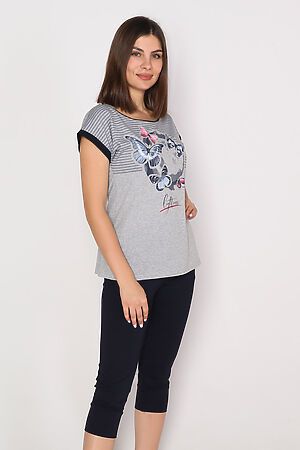 Комплект "Софит" (футболка + бриджи) MARGO (Серый меланж) #813815