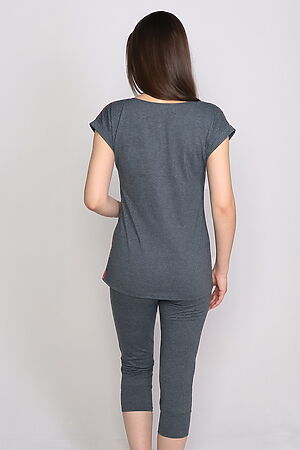 Комплект "Гранат" (футболка + бриджи) MARGO (Антрацит меланж) #814110