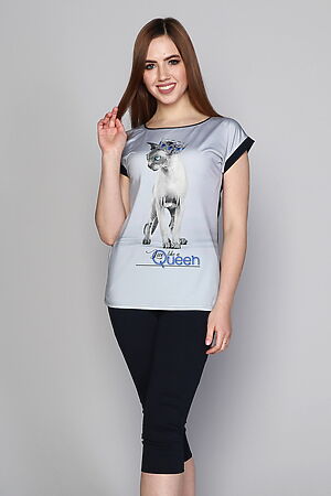 Комплект "Царица" (футболка + бриджи) MARGO (Темно-синий) #814585