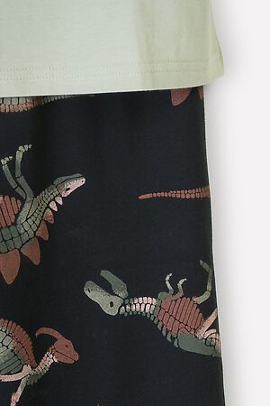 Пижама CROCKID SALE (Темно-оливковый, динозавры) #815689