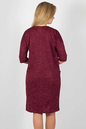 Платье BRASLAVA (Бордовый меланж) 5804 #816476