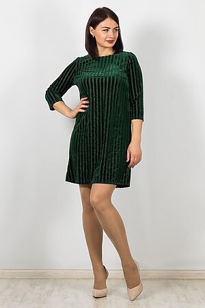 Платье BRASLAVA (Зелёный полоска с блеском) 4797-8 #816547