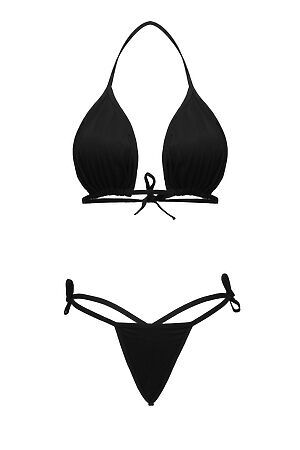 Комплект белья бюстгальтер трусики-стринги эротический комплект женское... LE CABARET (Черный,) 300610 #817025