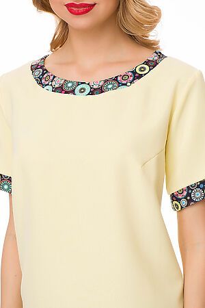Блузка FIFTYPATES (Желтый/цветы) 4-122 #81924