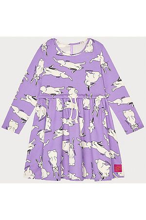 Платье KOGANKIDS (Сиреневый набивка кролики) 441-340-34 #821917