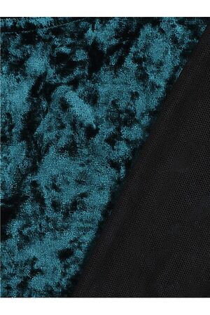 Платье АПРЕЛЬ (Темный изумруд+сетка черный) #822596
