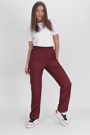 Утепленные спортивные брюки женские бордового цвета MTFORCE (Бордовый) 88149Bo #822886