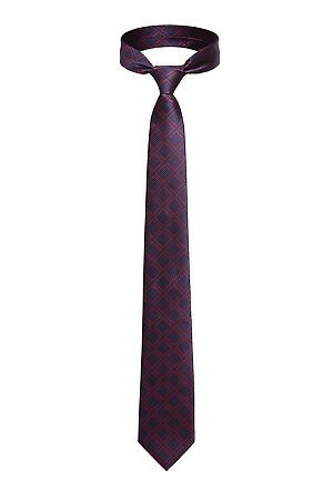 Набор: галстук, платок, запонки, зажим "Уверенность" SIGNATURE (Темно-синий, алый,) 299860 #825171