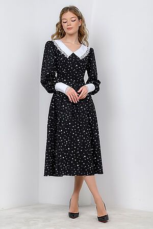 Платье 1001 DRESS, черный (принт) 0102634BW #825237 купить с доставкой в интернет-магазине OptMoyo.ru