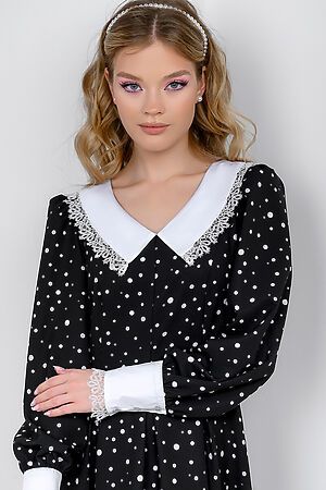 Платье 1001 DRESS, черный (принт) 0102634BW #825237 купить с доставкой в интернет-магазине OptMoyo.ru