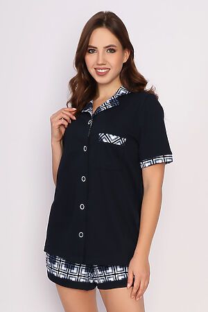 Комплект (Рубашка+Шорты) MARGO (Темно-синий) Комплект "Коко" #825479