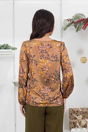 Блуза BRASLAVA (Золотой с рисунком) 4216-4 #825676