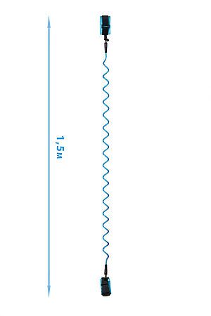 Поводок безопасности детский 1,5 метра "Совместная поездка" MERSADA (Синий, черный) 301606 #829427
