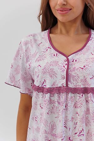 Ночная сорочка MODELLINI (Серо-розовый) #829588
