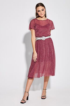 Платье JETTY (Бордовый) 546/бордовый/люрекс #830081