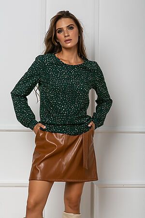 Блуза JETTY (Темно-зеленый) 256-15 #830143