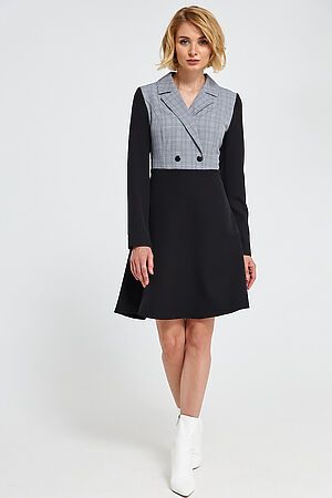 Платье JETTY (Черный, серый) 518-1 #830523