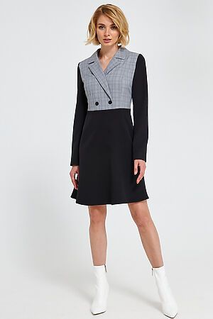 Платье JETTY (Черный, серый) 518-1 #830523
