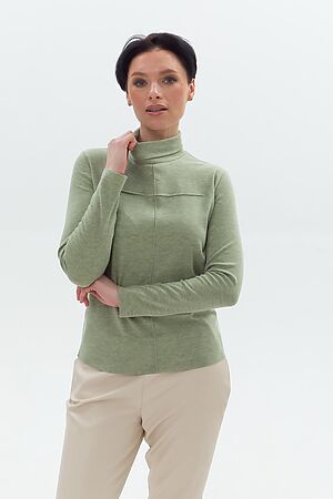 Блуза BRASLAVA (Зелёный меланж) 5186-2 #832048