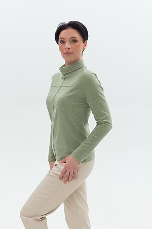 Блуза BRASLAVA (Зелёный меланж) 5186-2 #832048