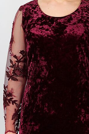 Платье BRASLAVA (Бордовый / бордовый с блеском) 4710-6 #837242