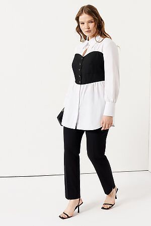 Блуза PANDA (Бело-черный) 128940W #837885
