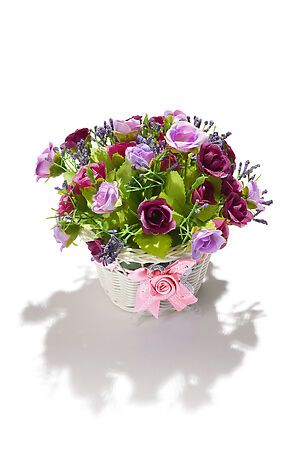 Букет искусственные цветы декоративные розы композиция цветочная корзина... MERSADA 305484 #837920