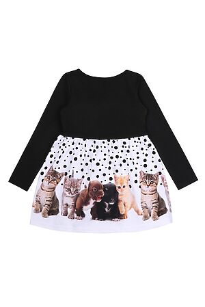 Платье АПРЕЛЬ (Черный+котята и щенята) #839323
