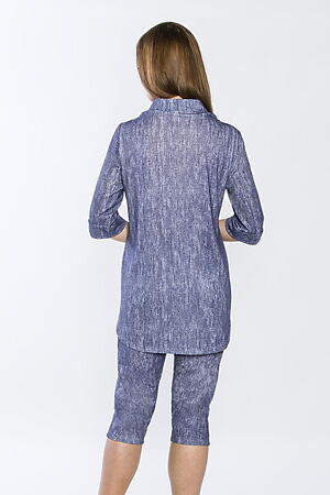 Костюм (Рубашка+Бриджи) MARGO (Темно-синий) Комплект "Силуэт" #844633