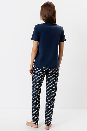 Комплект женский (футболка, брюки) MARK FORMELLE (Т.синий +текст на т.синем) 22/18023ПП-0 #845201