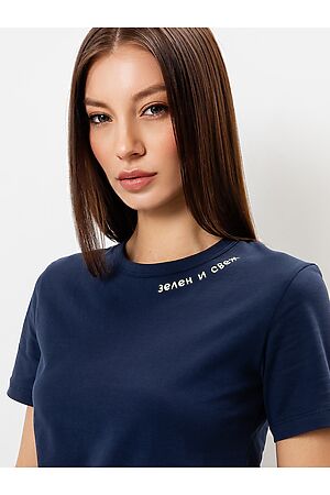 Комплект женский (футболка, брюки) MARK FORMELLE (Т.синий +текст на т.синем) 22/18023ПП-0 #845201