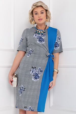 Платье BELLOVERA (Серый, Голубой) 55П4961 #846595