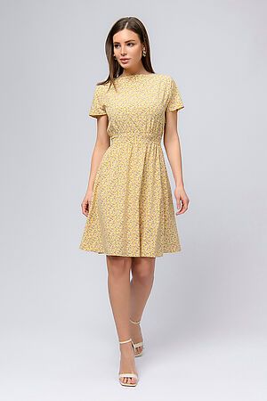 Платье 1001 DRESS (Желтый (принт)) 0101552YF #850294