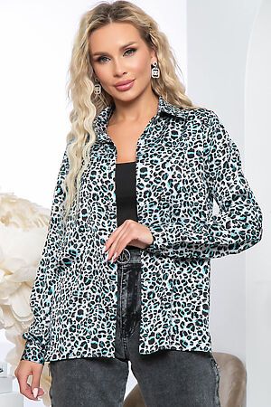 Блуза LADY TAIGA (Лео мята) Б5370 #850630