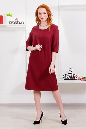 Платье BRASLAVA (Бордовый) 4782-2 #850667