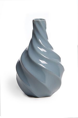 Ваза керамическая цветочная ваза декоративная спиральная витая ваза для... Nothing Shop (Серый,) 307534 #850844